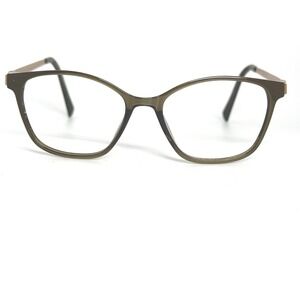 Eco Tupela Eyeglasses Moss Green Biobased Frames 52-16-140 Cat Eye Women 22196